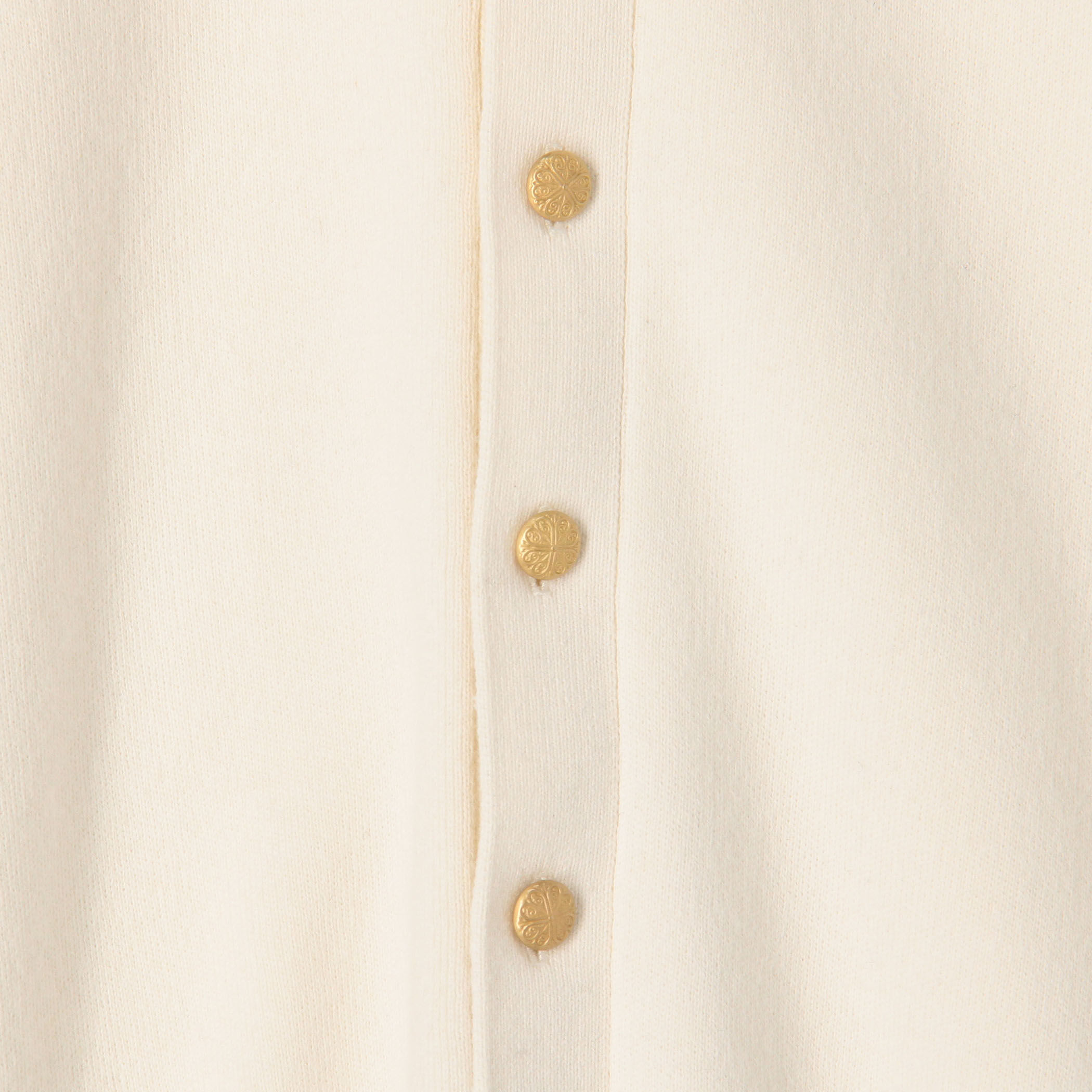 コットンカシミヤ レースコンビポケットカーディガン