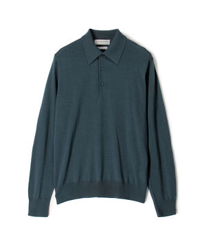 TOMORROWLAND tricot スーパーファインメリノウール ニットポロシャツ S-WOOL