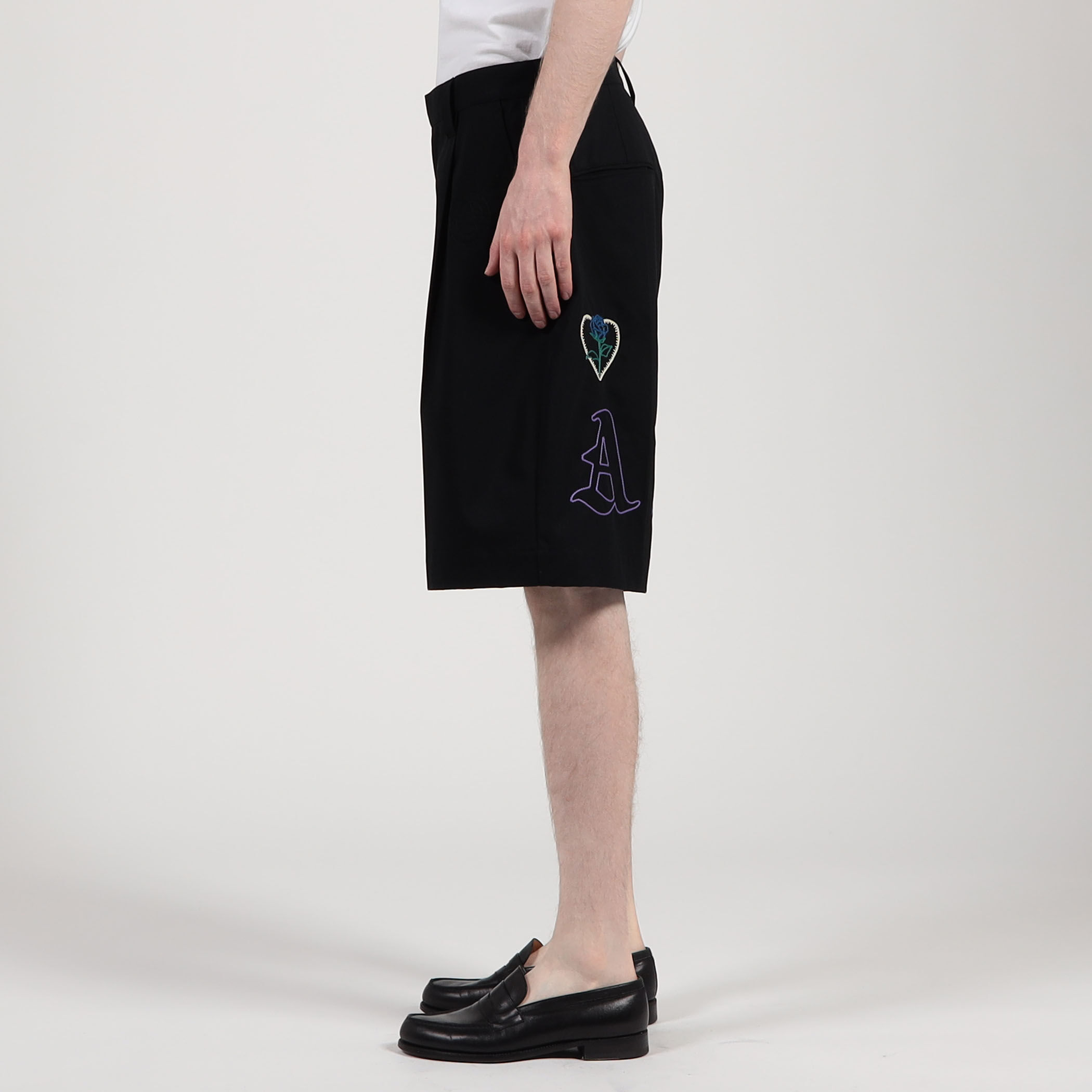ALMOSTBLACK WOVEN EMBRIDRY WDST ショートパンツ