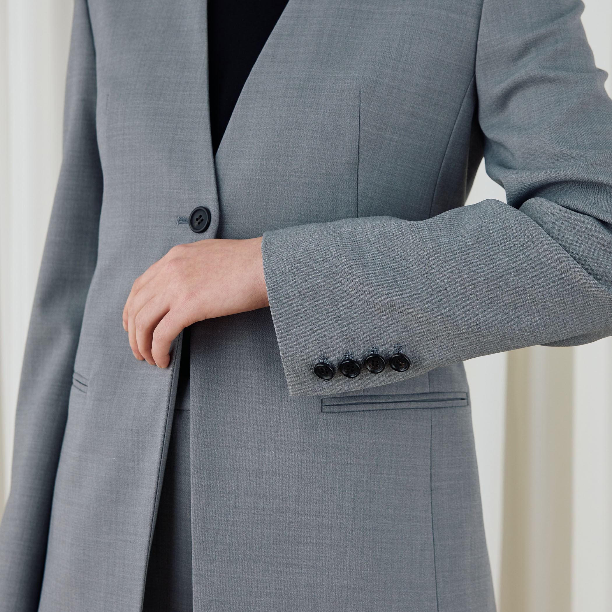 ポリエステルウールバラシャ Vカラージャケット｜トゥモローランド