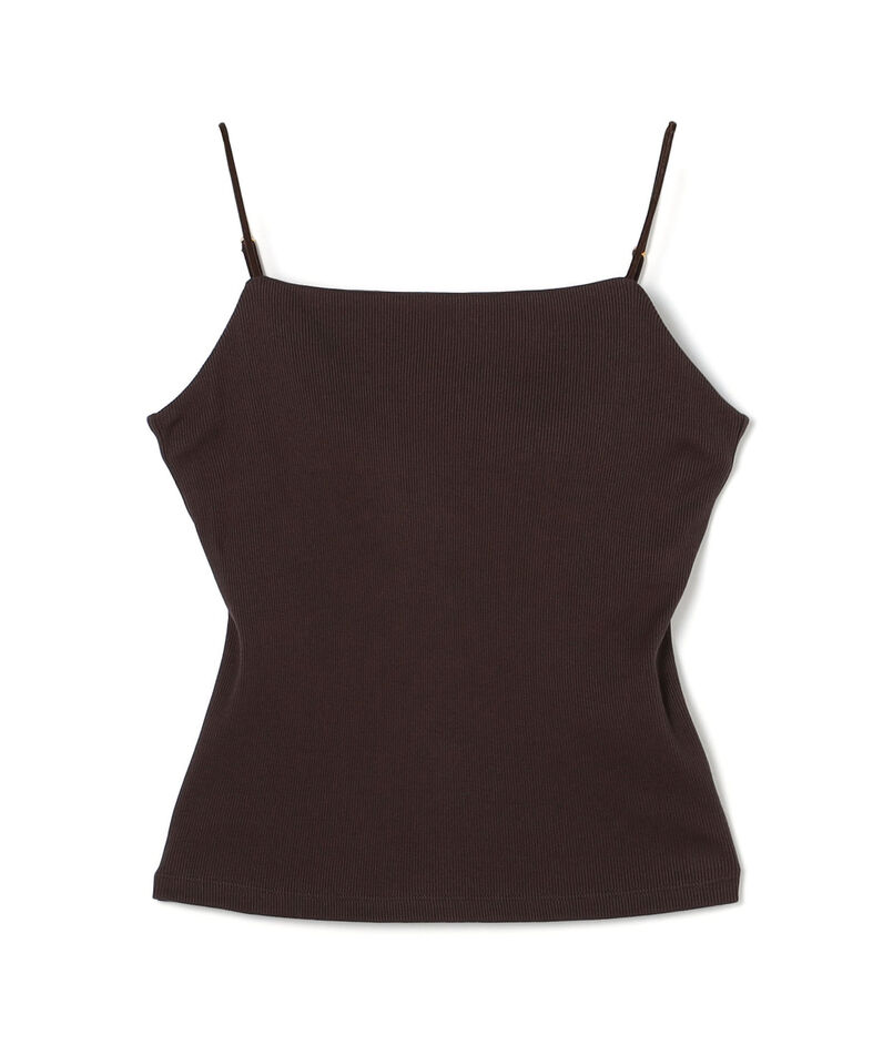 コットンリブ カップ付きキャミソール