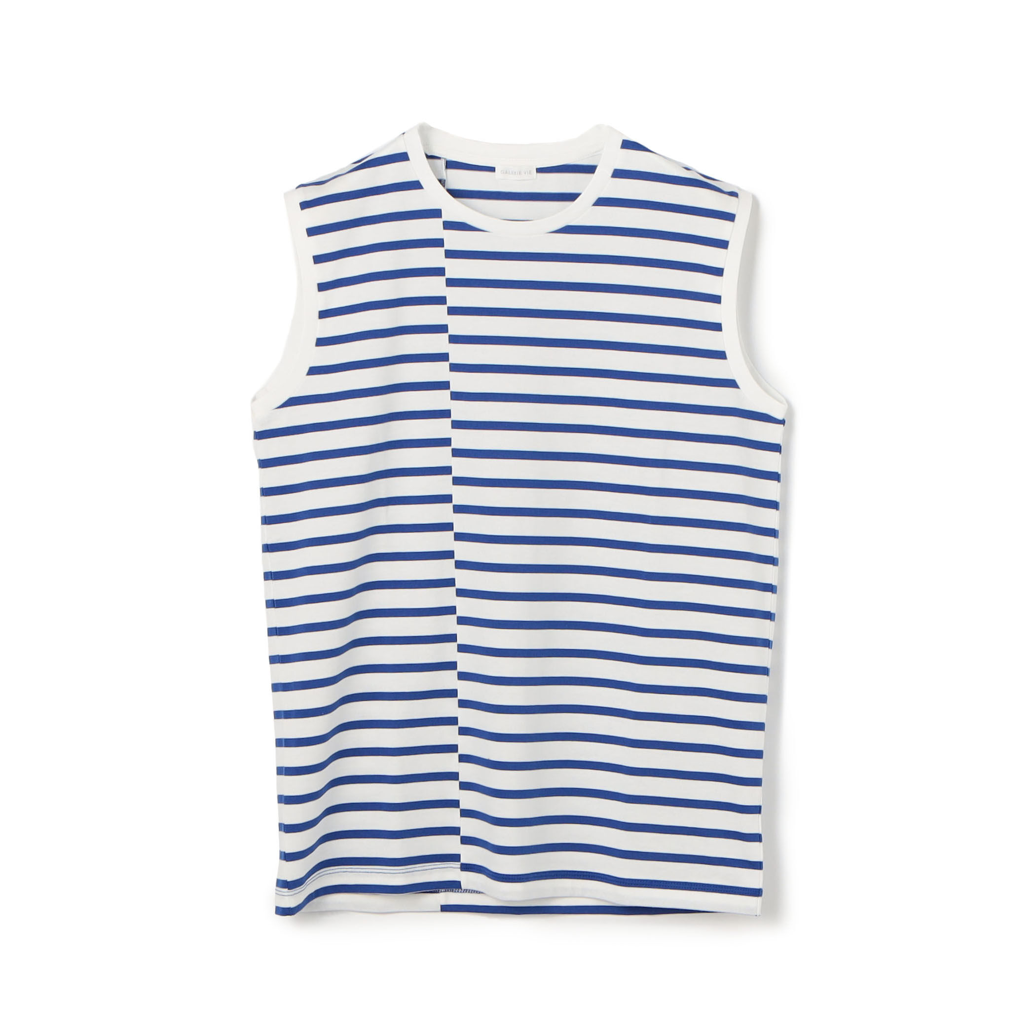 spick&spanファインコットンノースリーブプルオーバー ホワイト＆グレー 追加》ファインコットンノースリーブプルオーバー（Tシャツ