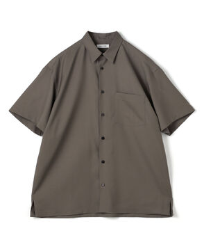 Super120's ウォッシャブルウール リラックスハーフスリーブシャツ