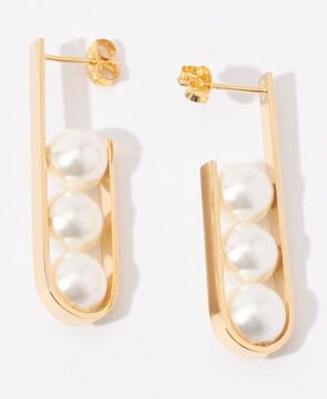 【別注】januka 3シェルパールピアス