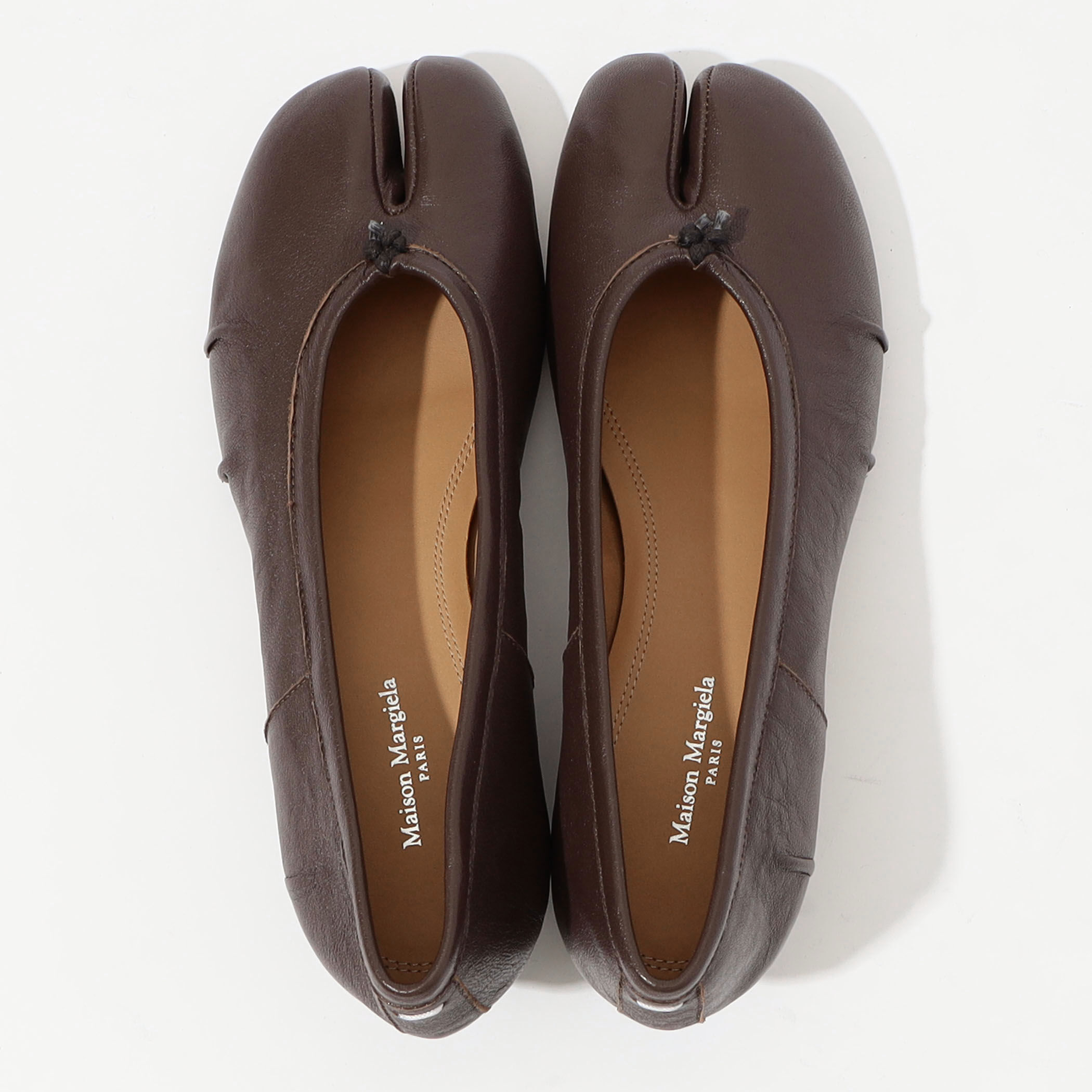Maison Margiela Tabi 30mm バレエシューズ サイズ37 Maison Margiela＊Tabi ballerinas レザーパンプス 3cm＊送料込