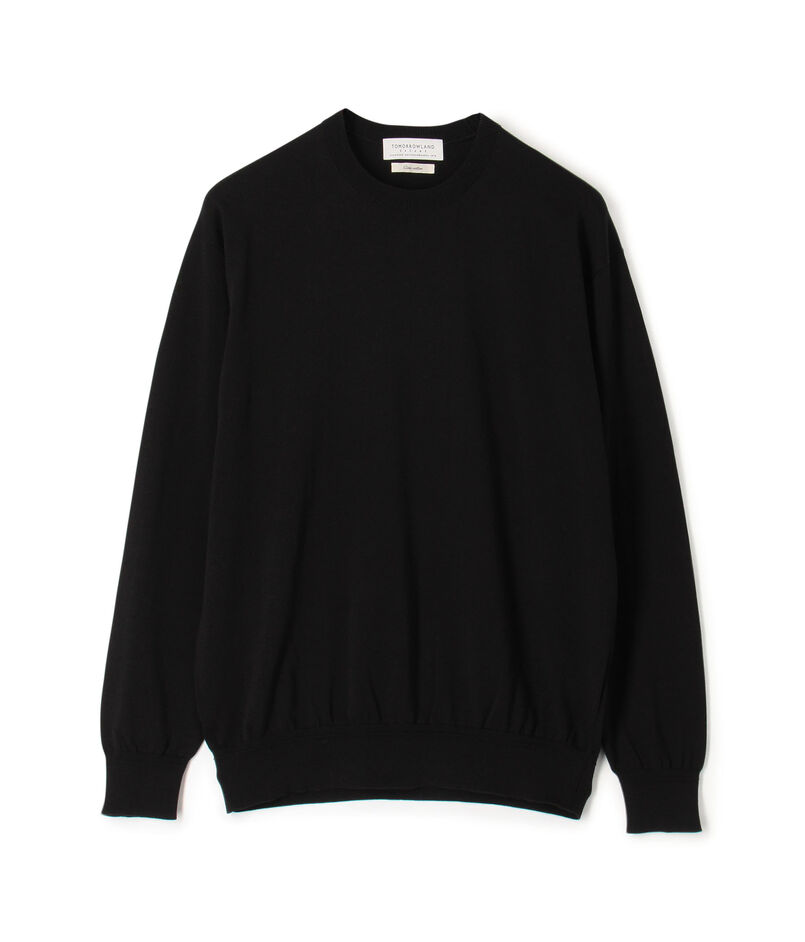 TOMORROWLAND tricot ギザコットン クルーネックプルオーバーニット