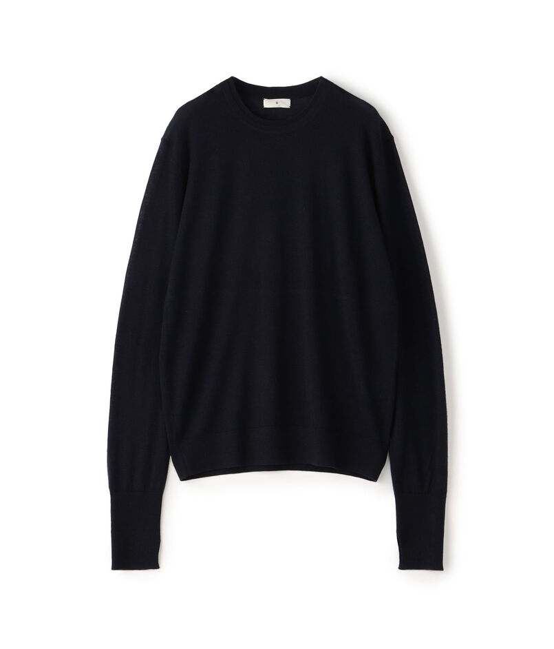 カシミヤ クルーネックプルオーバー
