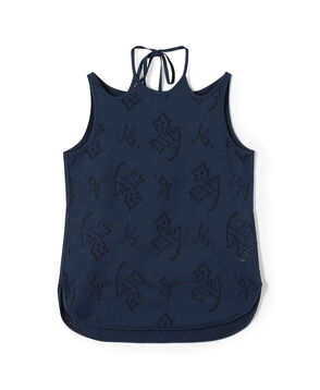 【別注】Mame Kurogouchi Eyelet Jersey Jacquard Sleeveless Top