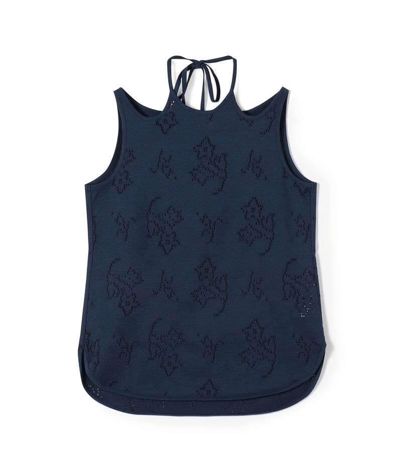 【別注】Mame Kurogouchi Eyelet Jersey Jacquard Sleeveless Top