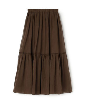 ルコットンオーガンジー ティアードスカート