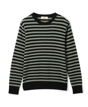 ハイツイストコットン クルーネックプルオーバーニット