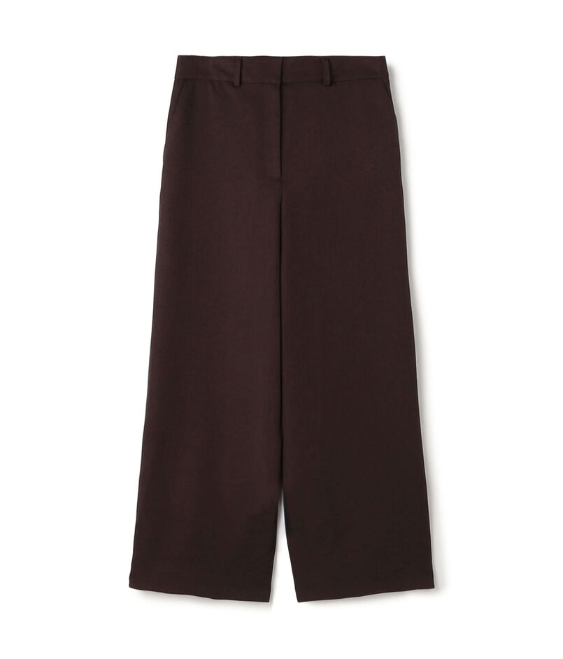 パウダリーストレッチツイル セミワイドパンツ