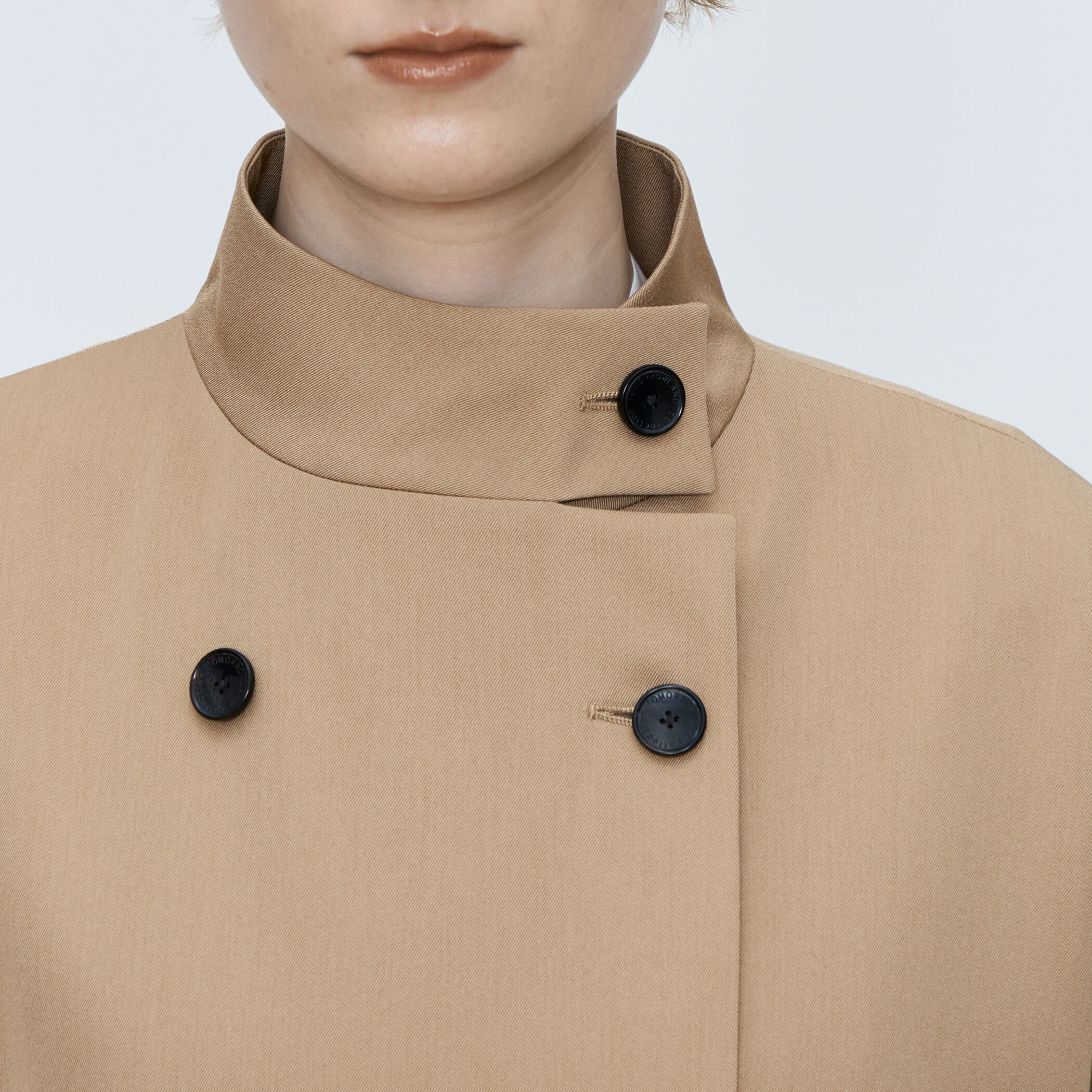 カバートクロス スタンドカラーコート｜トゥモローランド 公式通販