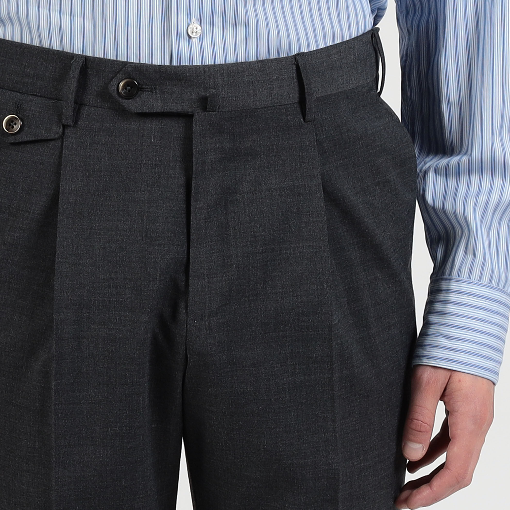 PT TORINO Gentleman Fit ポリエステルウール 1プリーツ スリム PT TORINO Gentleman Fit ポリエステルウール 1プリーツ スリム