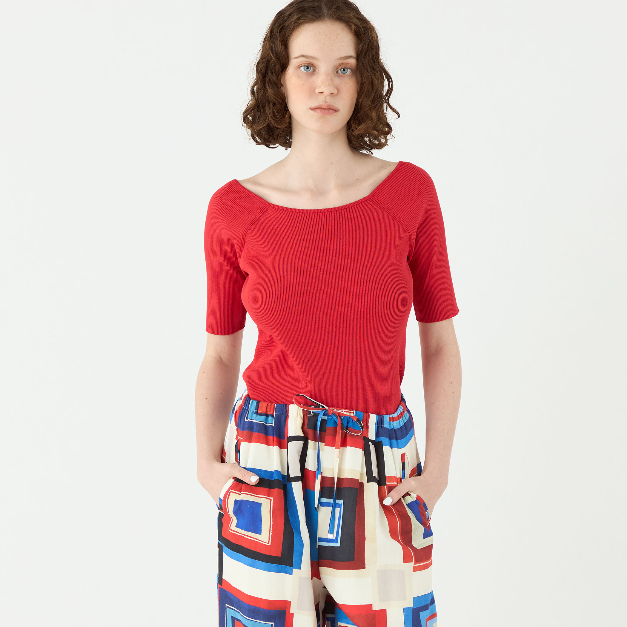 ポリエステルコットンリブ 2-wayプルオーバー｜トゥモローランド 公式通販