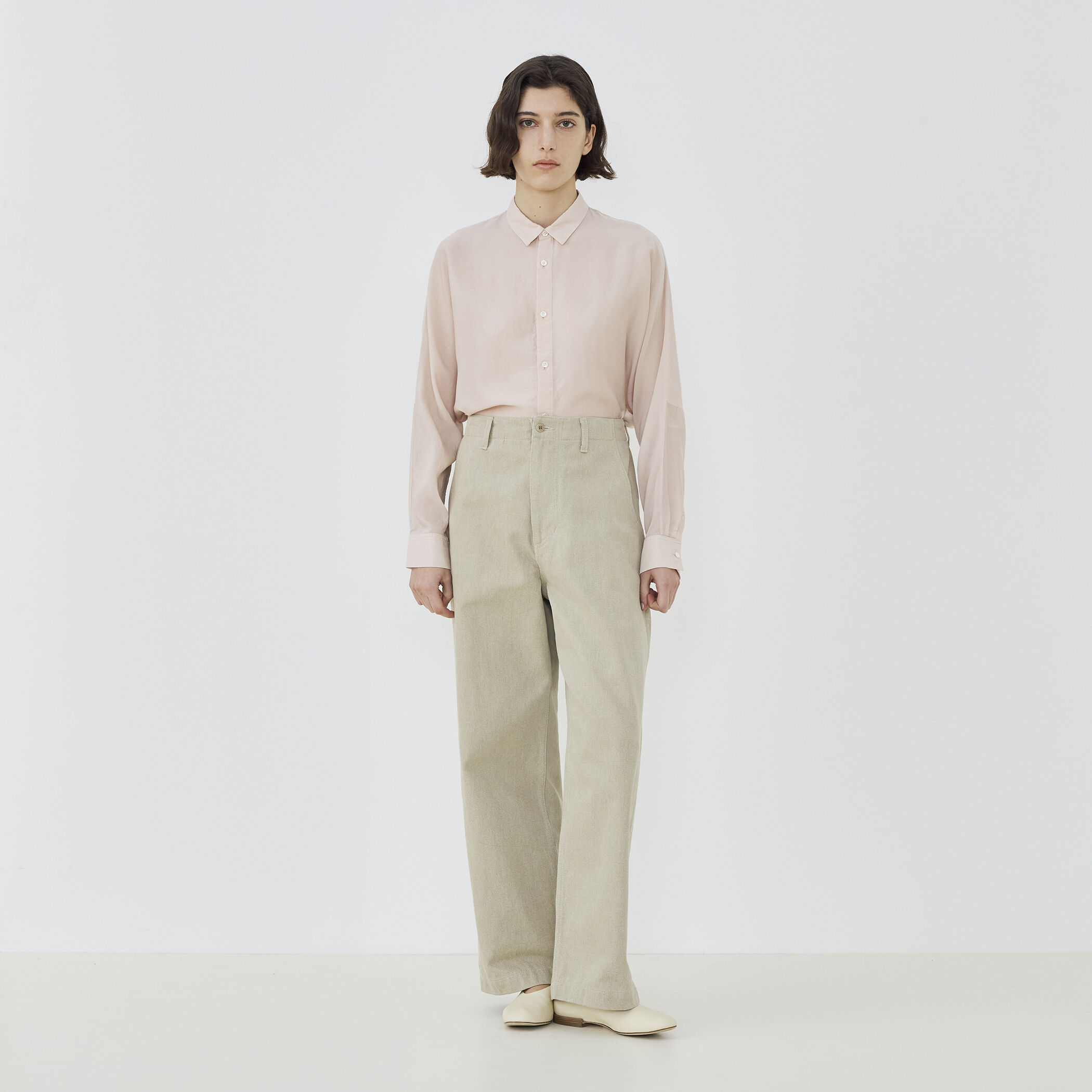 ギャルリーヴィー トゥモローランド 25AW セルロースシルクブロード セルロースシルクブロード ハイネックプルオーバーシャツ