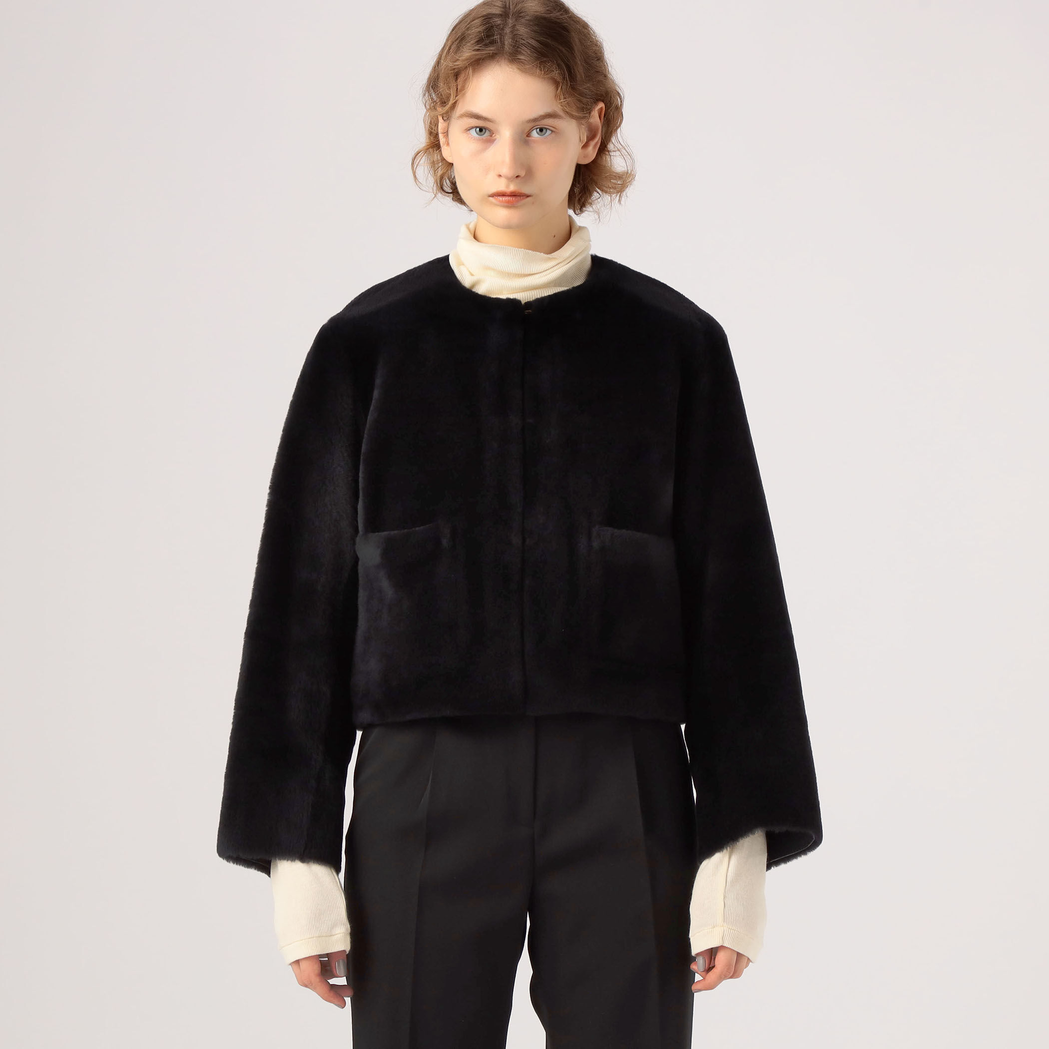 ナッパランムートン ノーカラージャケット｜トゥモローランド 公式通販