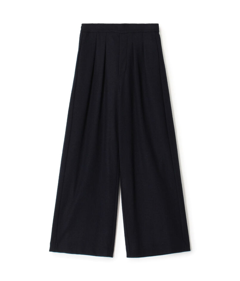 ミルドスムース タックワイドパンツ