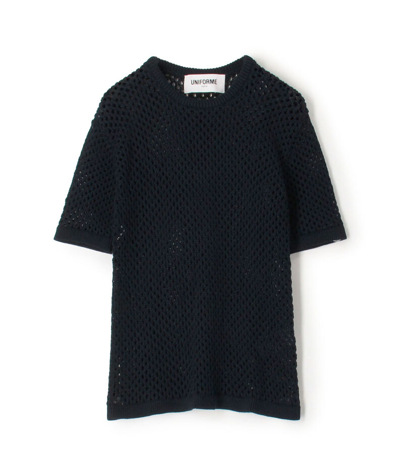 UNIFORME STITCH-DETAIL T-SHIRT