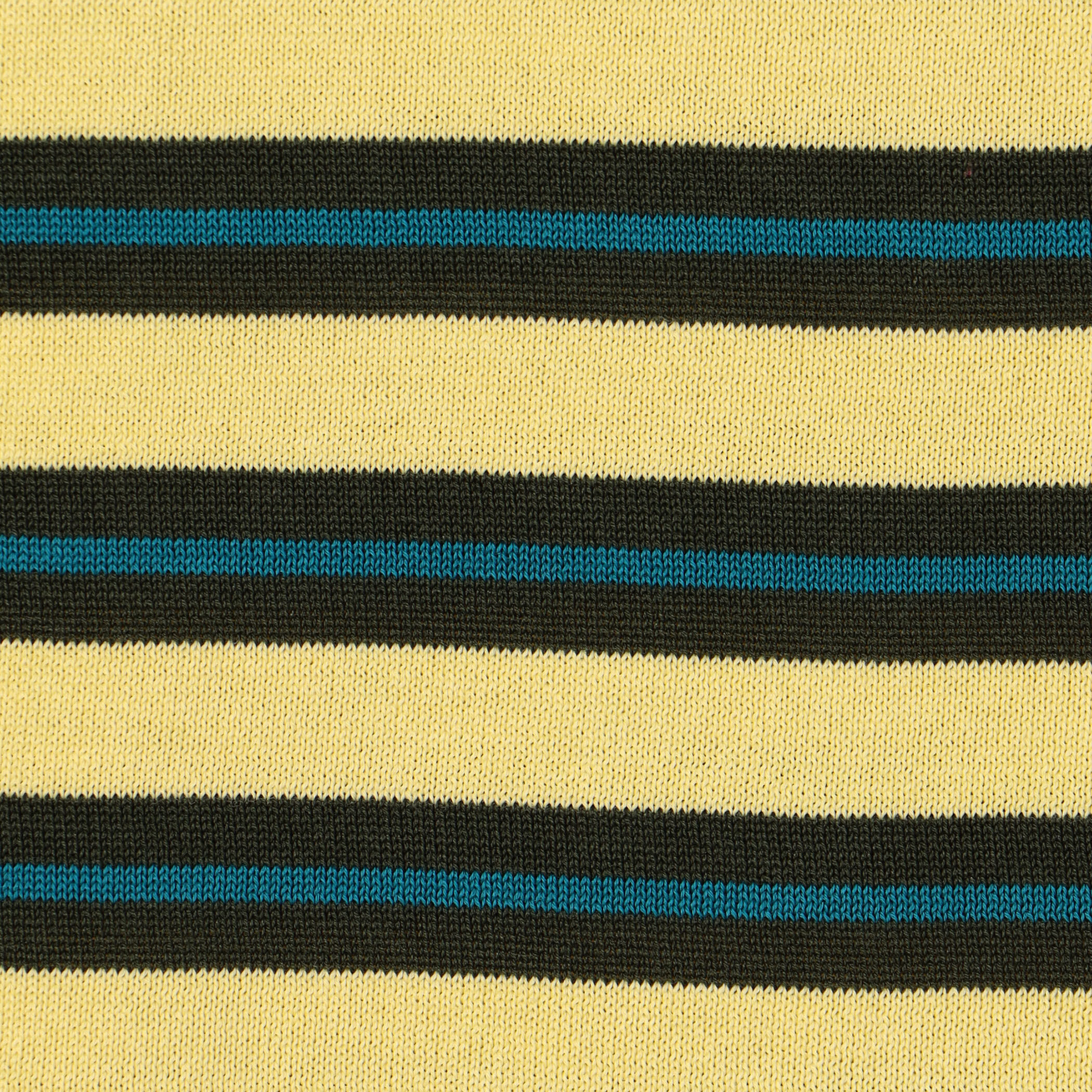 CABaN コットン ハイゲージストライプ クルーネックプルオーバー