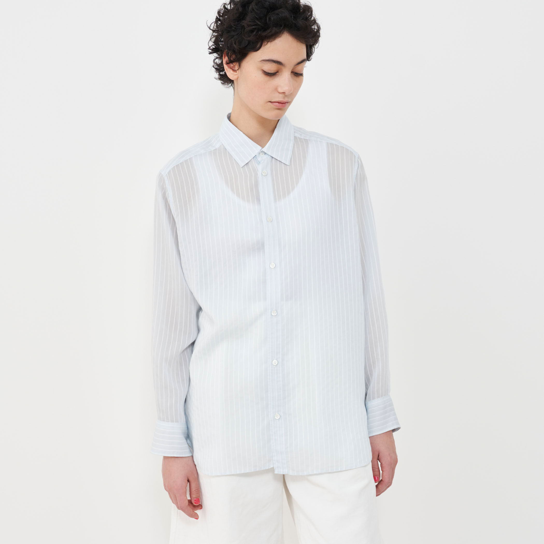 セルロースシルクブロード リラックスシャツ｜トゥモローランド