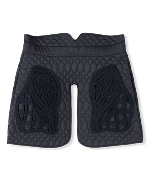 Mame Kurogouchi Cording Embroidery Quilted Wrapped Skirt