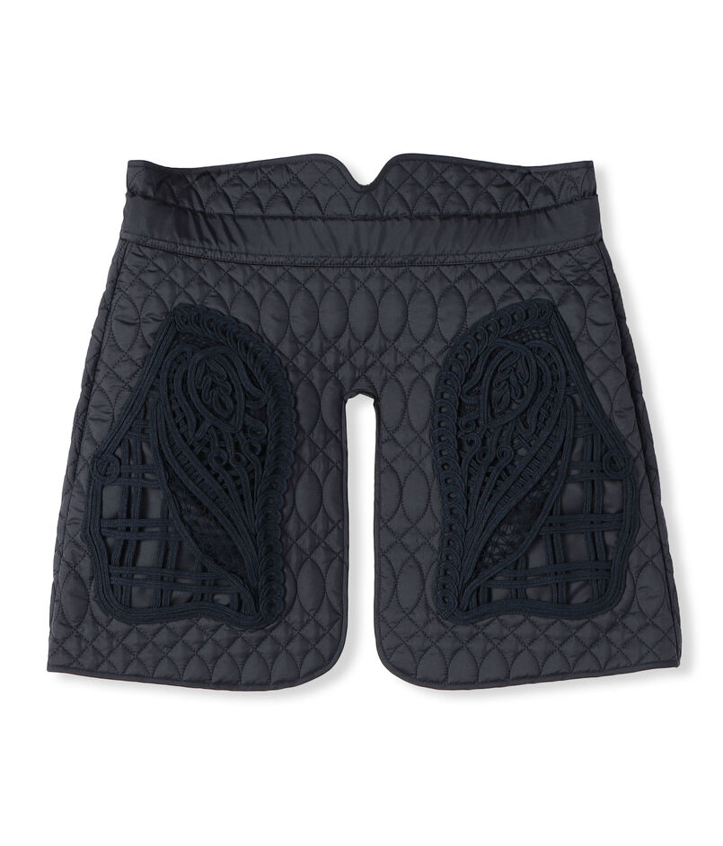 Mame Kurogouchi Cording Embroidery Quilted Wrapped Skirt