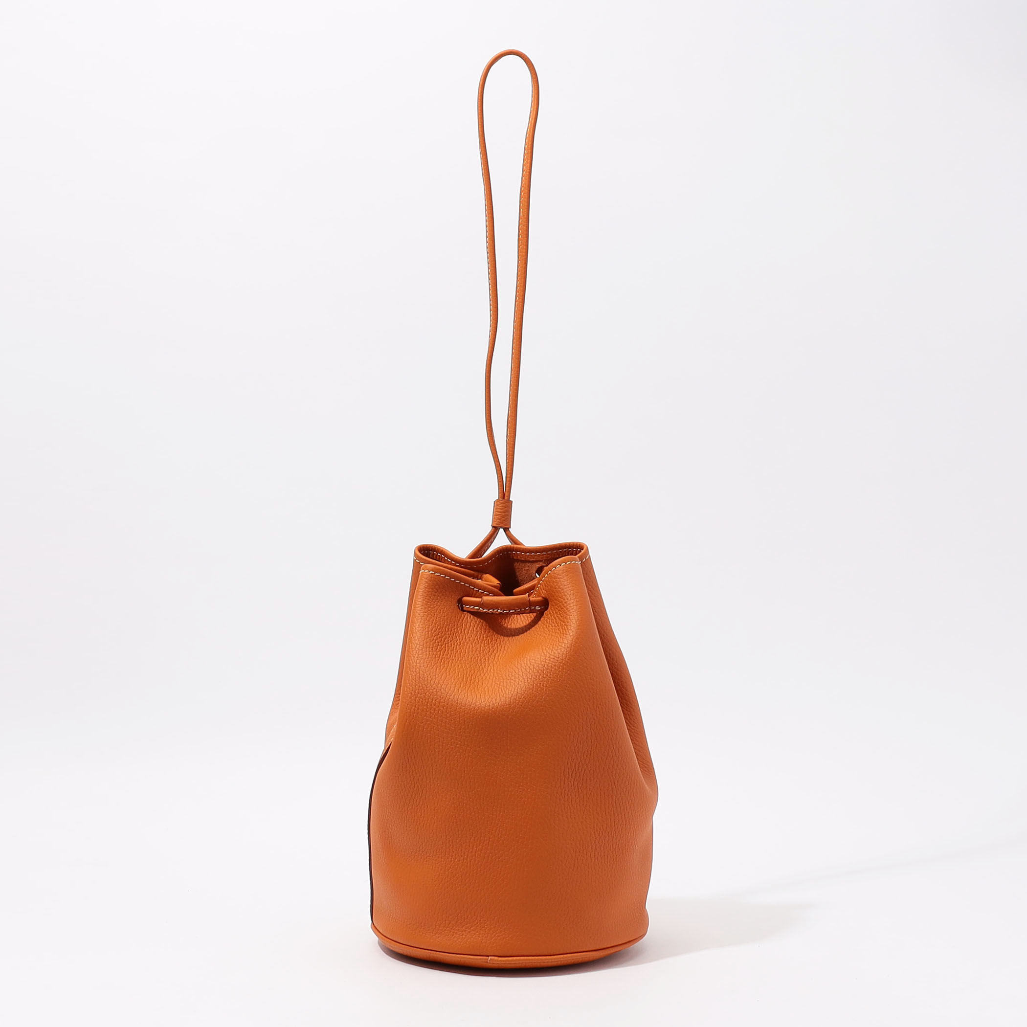 別注】Charles et Charlus シュリンクレザー 巾着バッグ