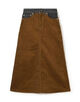 UNION LAUNCH INDIGO×CAMEL ロングスカート