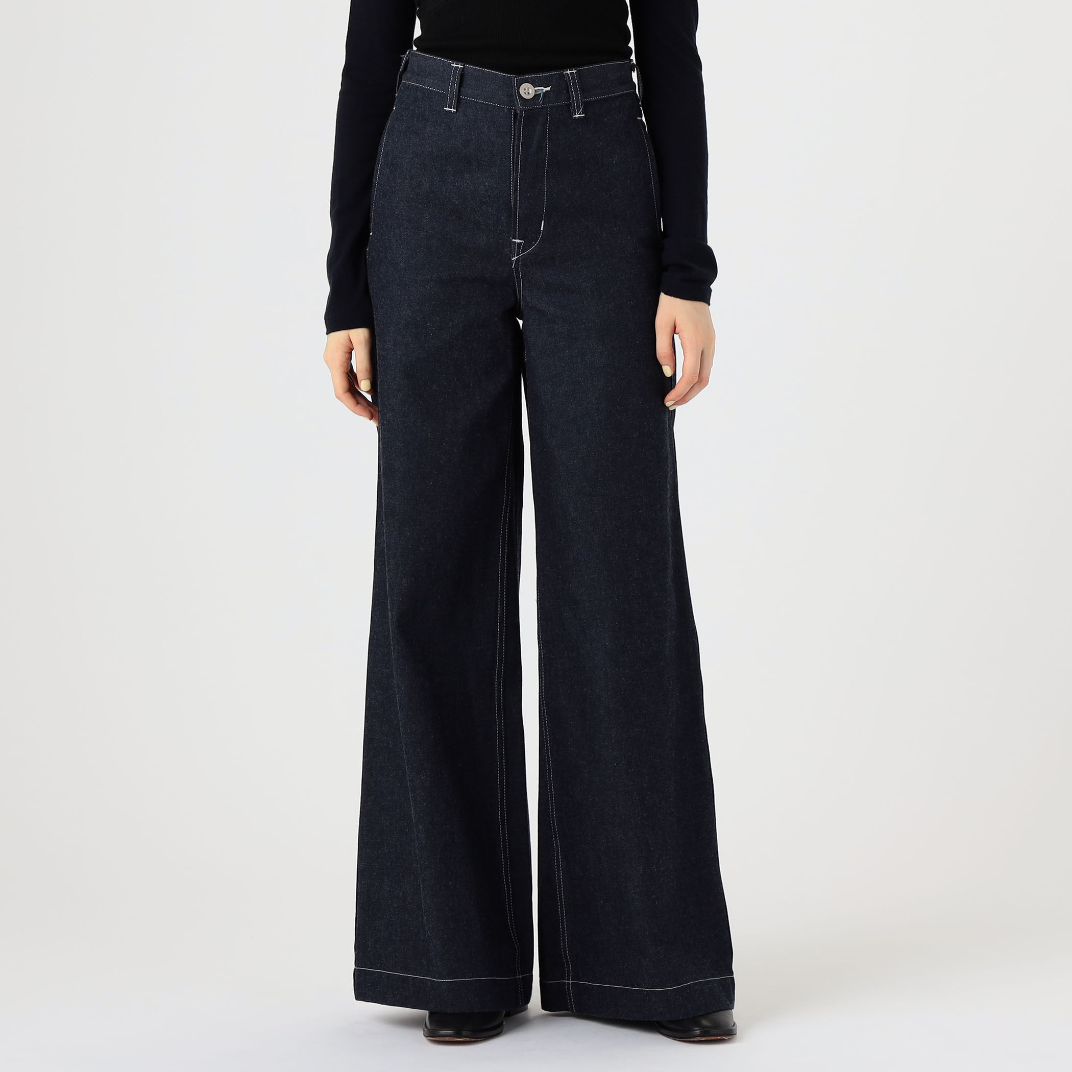 FUMIKA_UCHIDA DENIM ハイウエストバギー｜トゥモローランド 公式通販