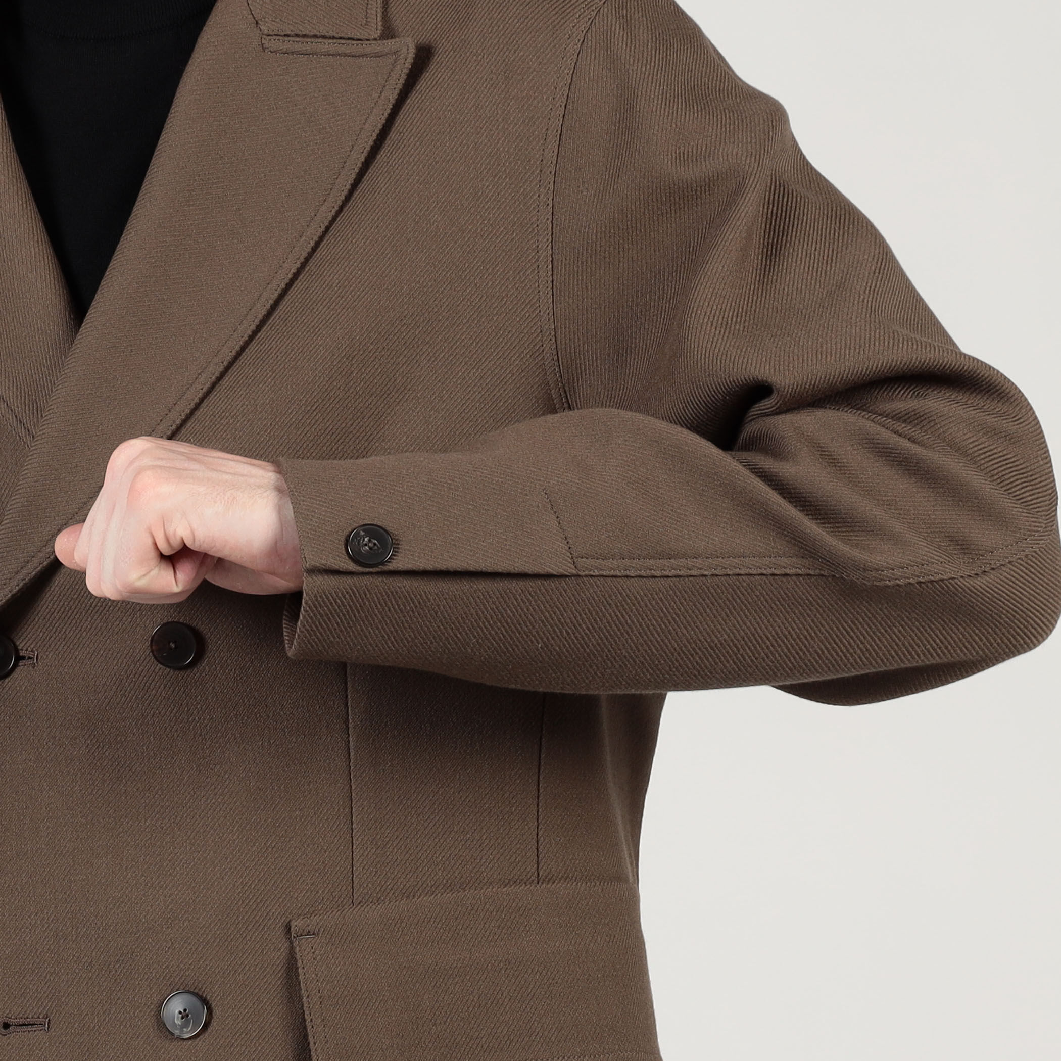 ウールギャバジン ダブルブレステッド 4Bジャケット