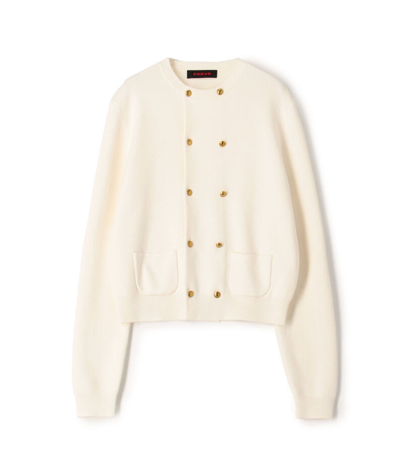 CABaN コットンカシミヤ ダブルボタンカーディガン｜トゥモローランド 