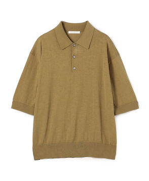 【WEB先行予約】クレープコットン ポロカラープルオーバー