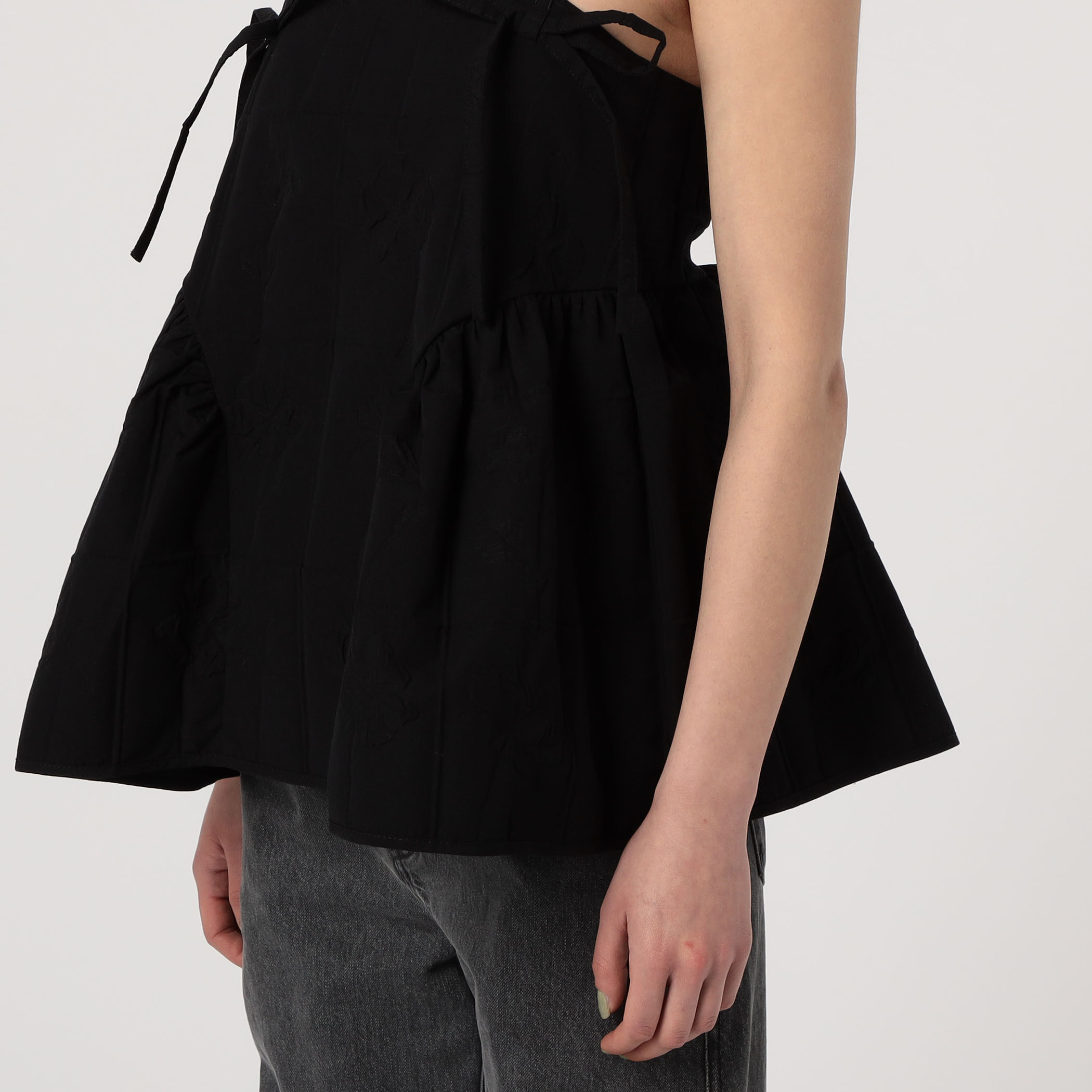 CÉCILIE BAHNSEN ブラックキャミソール Cecilie Bahnsen】ONYX TOP Black (CECILIE BAHNSEN