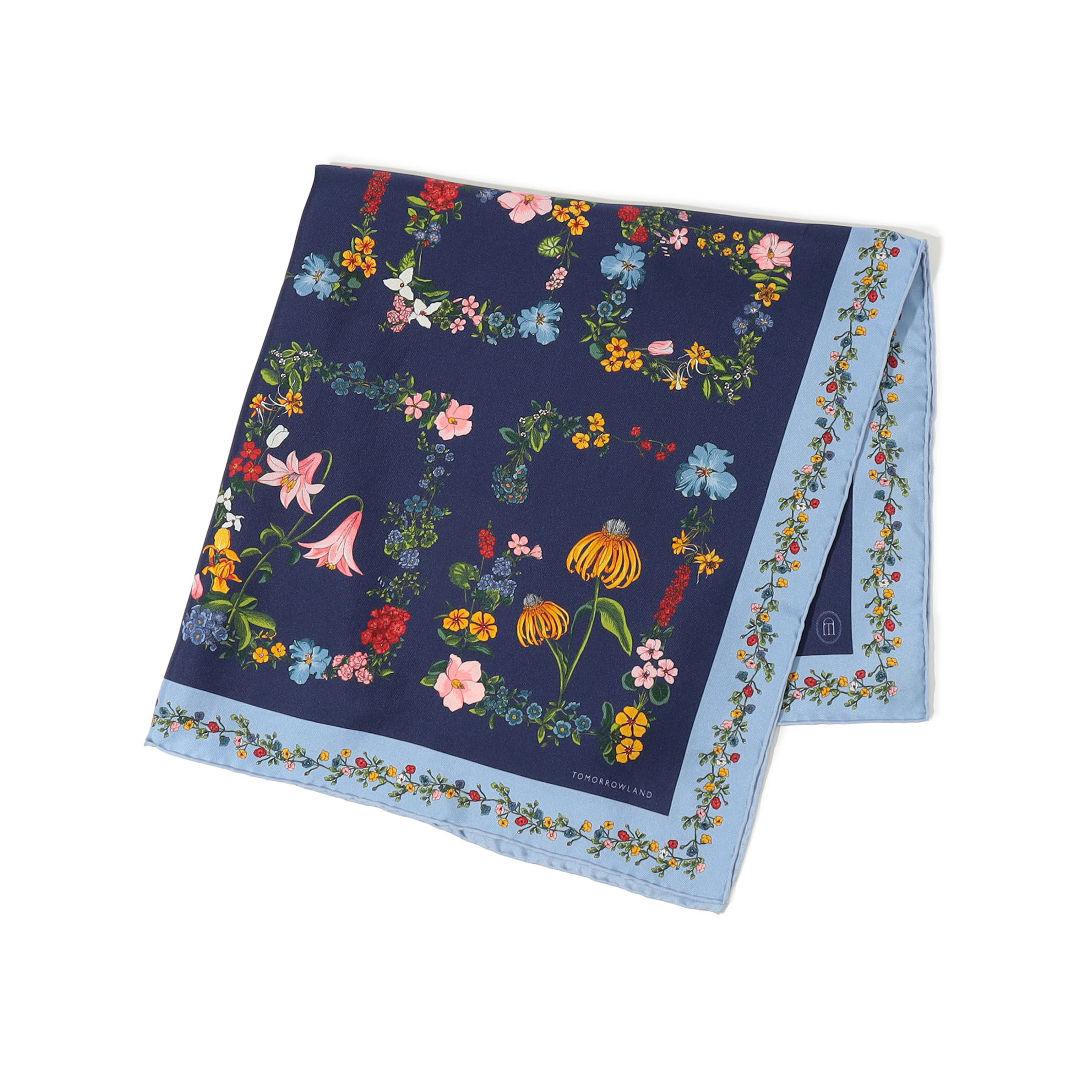 Atelier TOMORROW FLOWER FLAME シルクスカーフ｜トゥモローランド