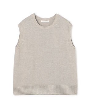 ■リネンリリヤーン クルーネックプルオーバーベスト