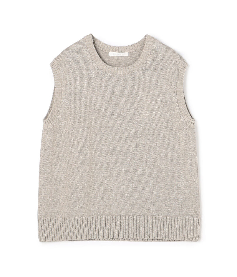 ■リネンリリヤーン クルーネックプルオーバーベスト