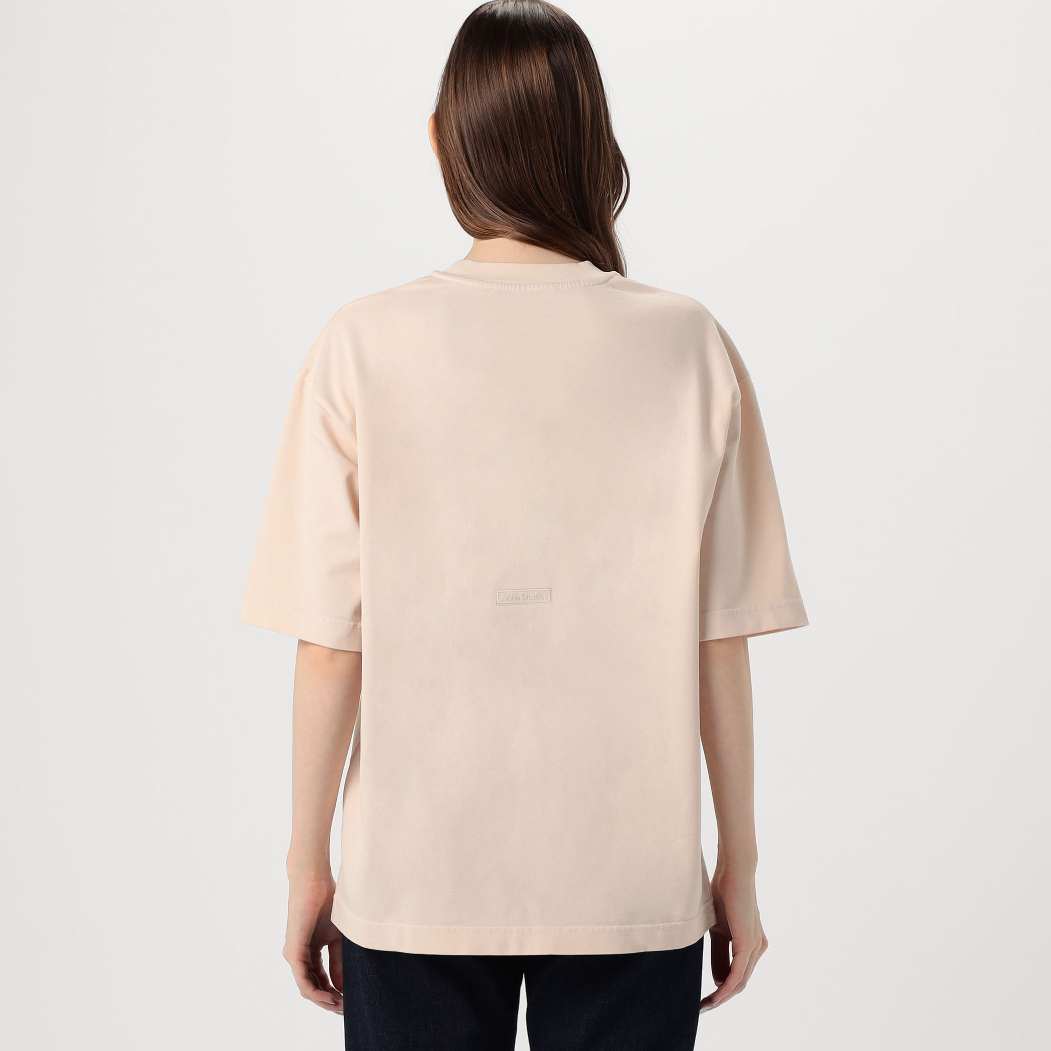 【2526AW】Acne Studios ロゴ刺繍入り クルーネック Tシャツ Acne Studios (アクネストゥディオズ) ロゴリブ クルーネック