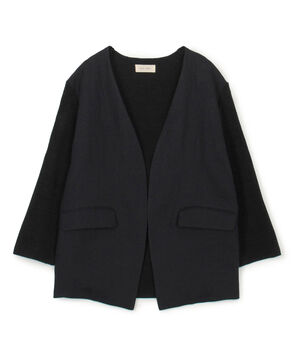 ファブリックコンビ Vカラージャケット