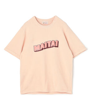 Mai Tai コットンシェニール プリントニットTシャツ