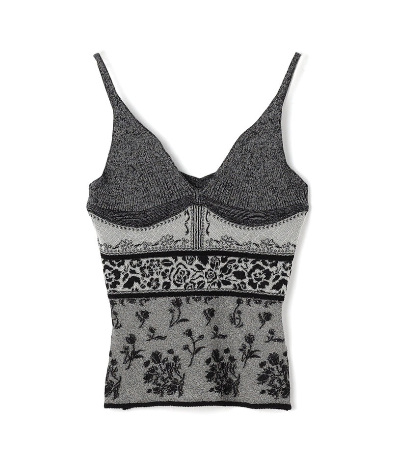 Mame Kurogouchi Floral Jacquard Knit Camisole Top ジャカードキャミソール