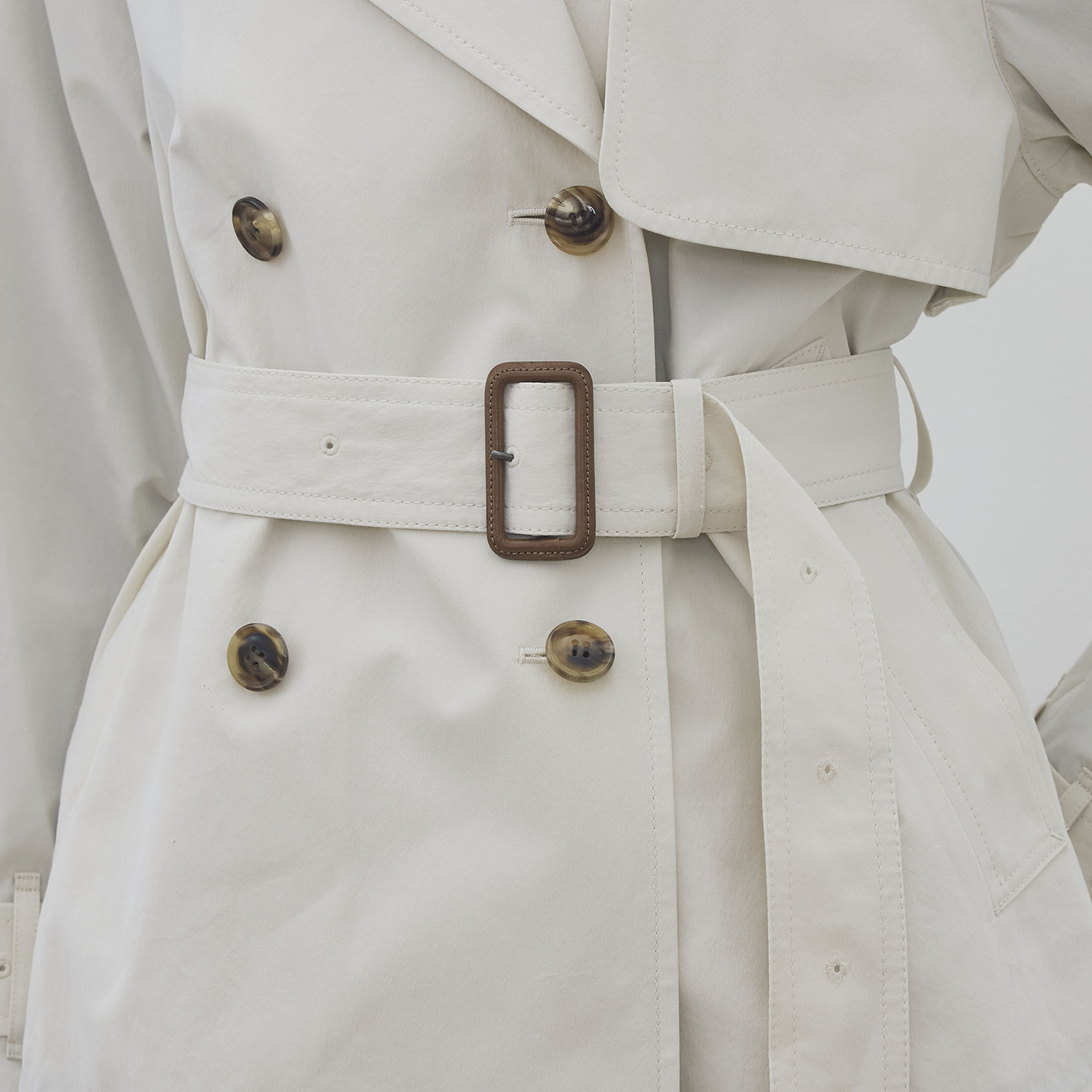 コットンドライクロス ショートトレンチコート｜トゥモローランド 公式通販