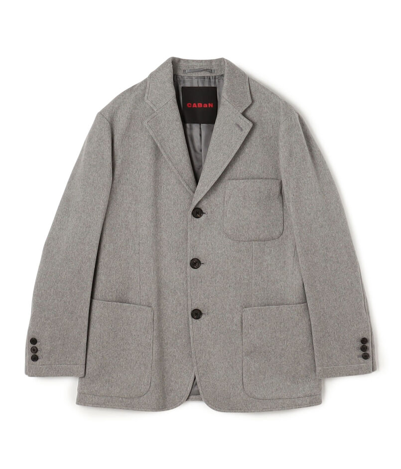 カシミヤメルトン テーラードジャケット