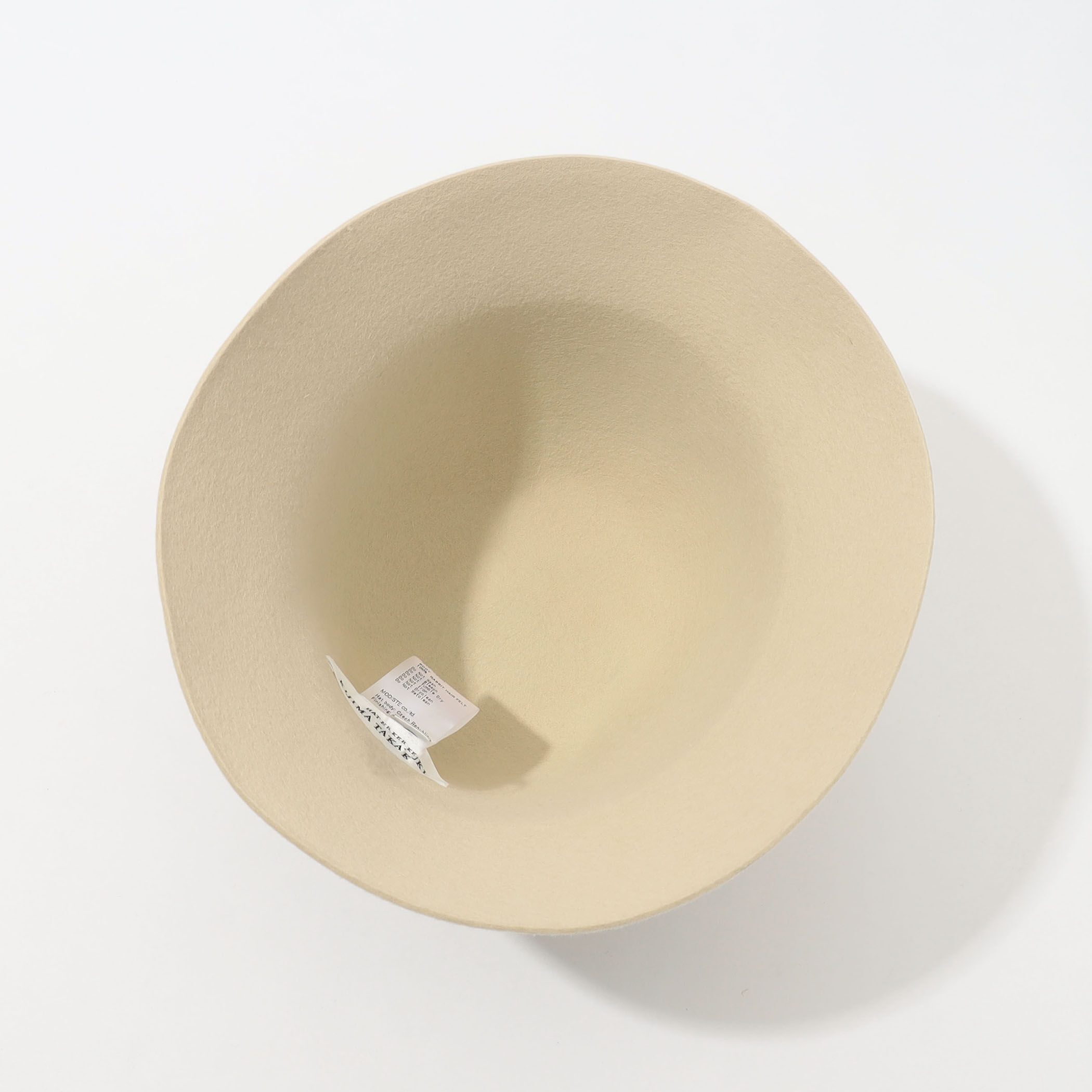 ベージュ ウールフェルト (KIJIMA TAKAYUKI) REDRUM KIJIMA TAKAYUKI PAPER CLOTH SOFT HAT MIDDLE