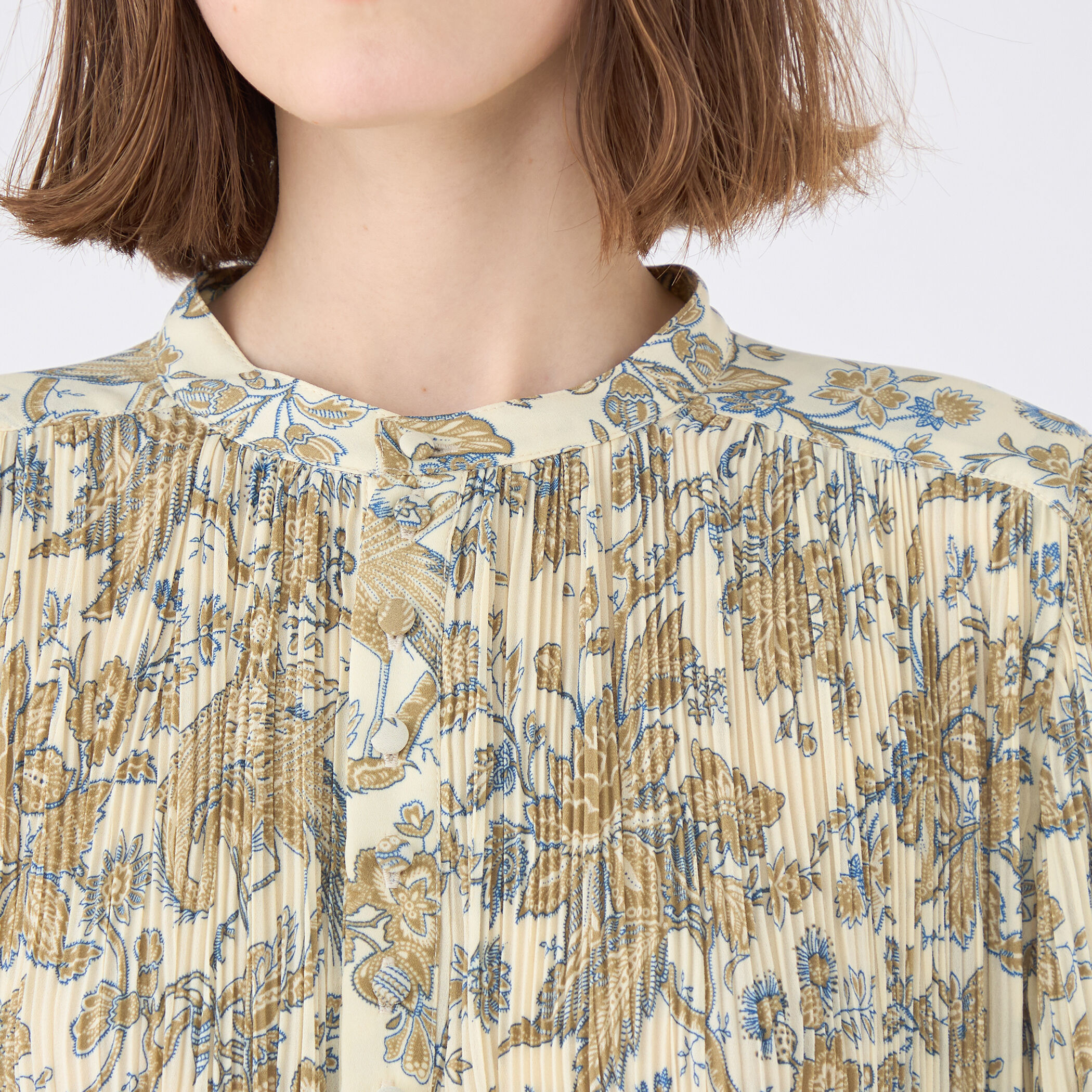 ポリエステルプリント プリーツワンピース｜トゥモローランド 公式通販