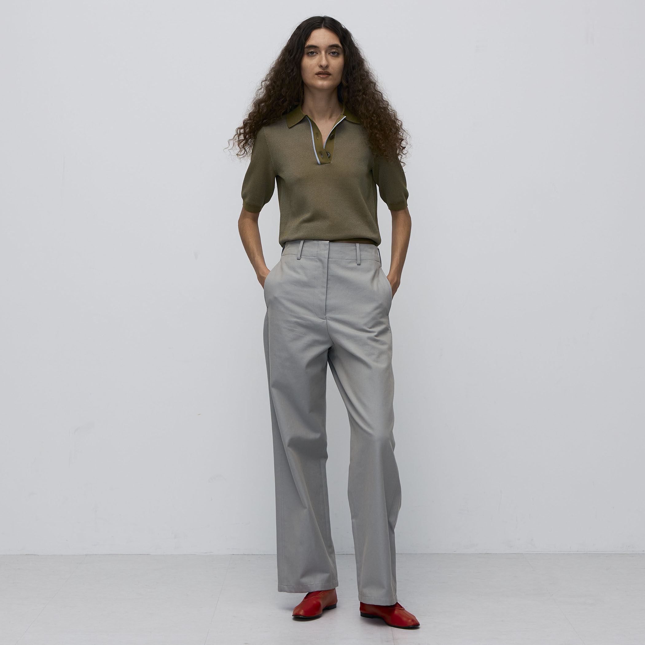 コットンチノ ストレートパンツ｜トゥモローランド 公式通販