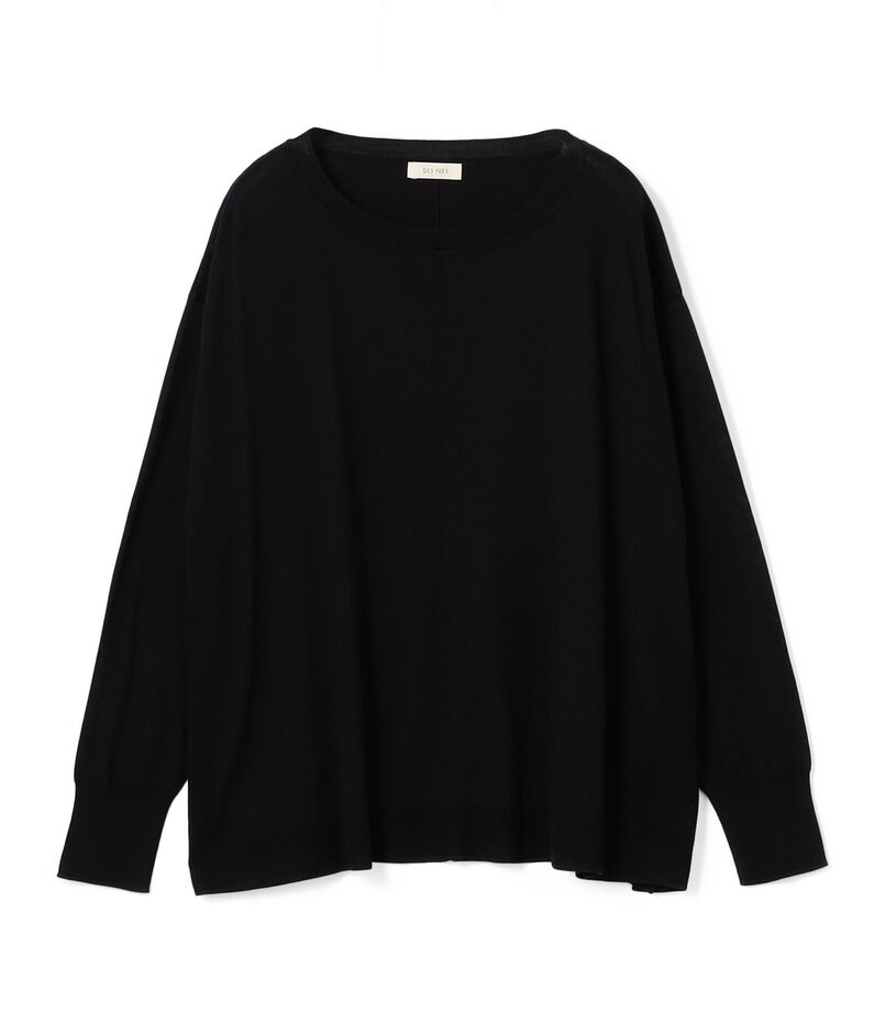 マットシルク ラウンドネックプルオーバー