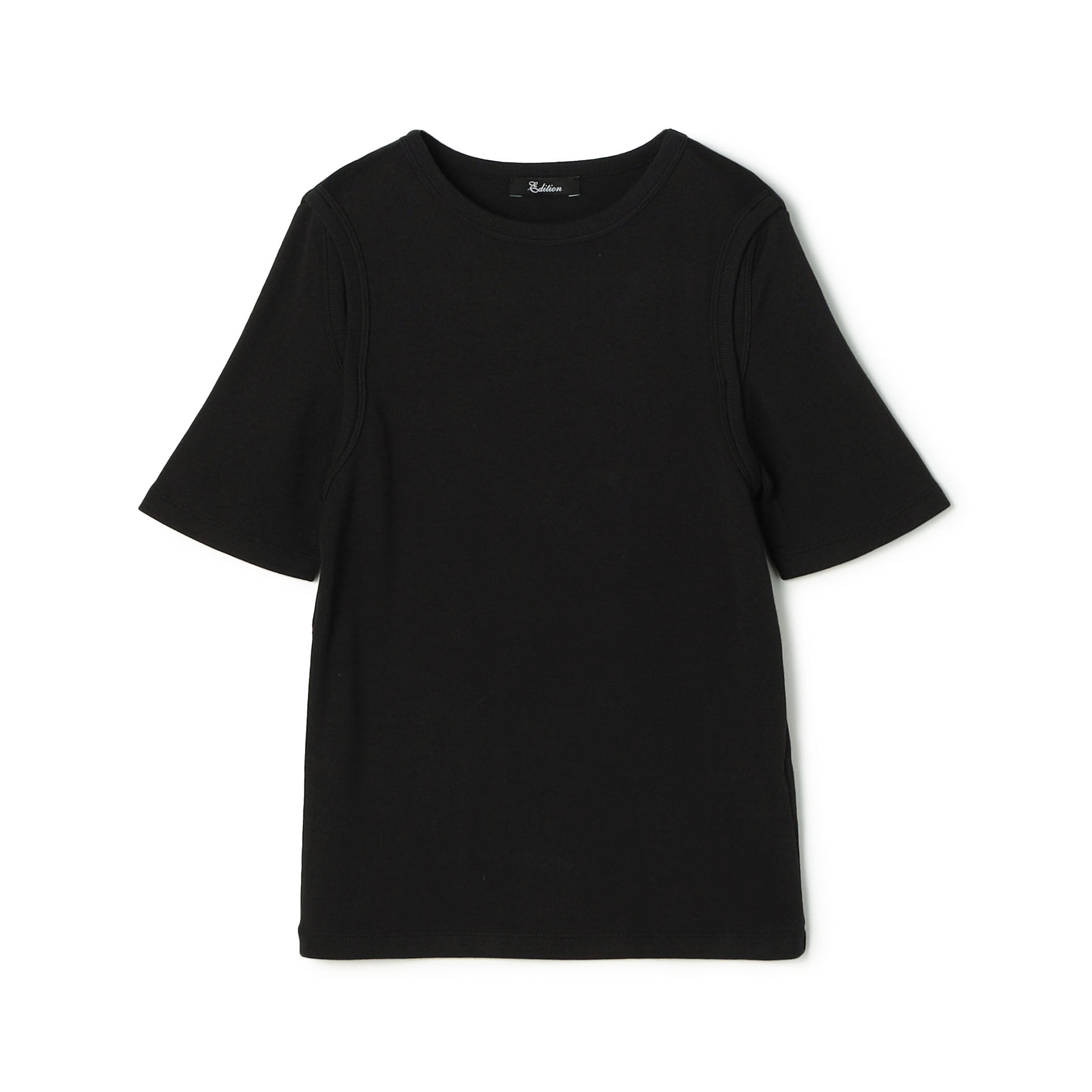 □コットンフライス カットスリーブTシャツ｜トゥモローランド