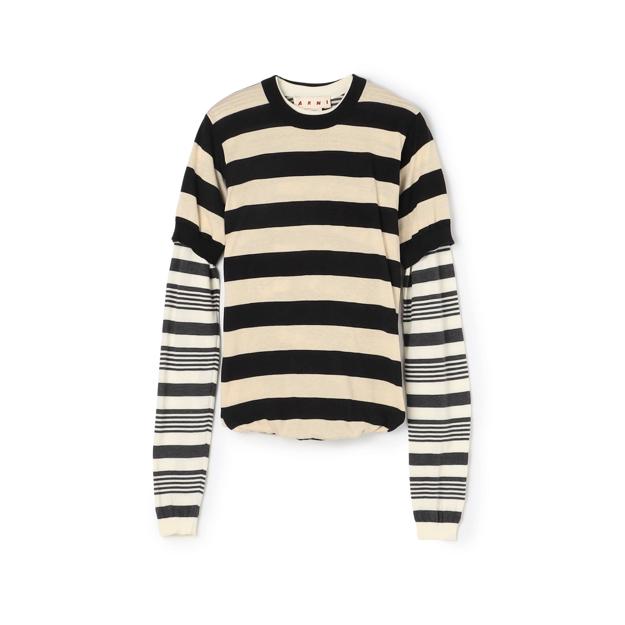 MARNI マルニ ポケットデザイン ステッチ ボーダー ワイドパンツ MARNI マルニ ポケットデザイン ステッチ ボーダー ワイドパンツ