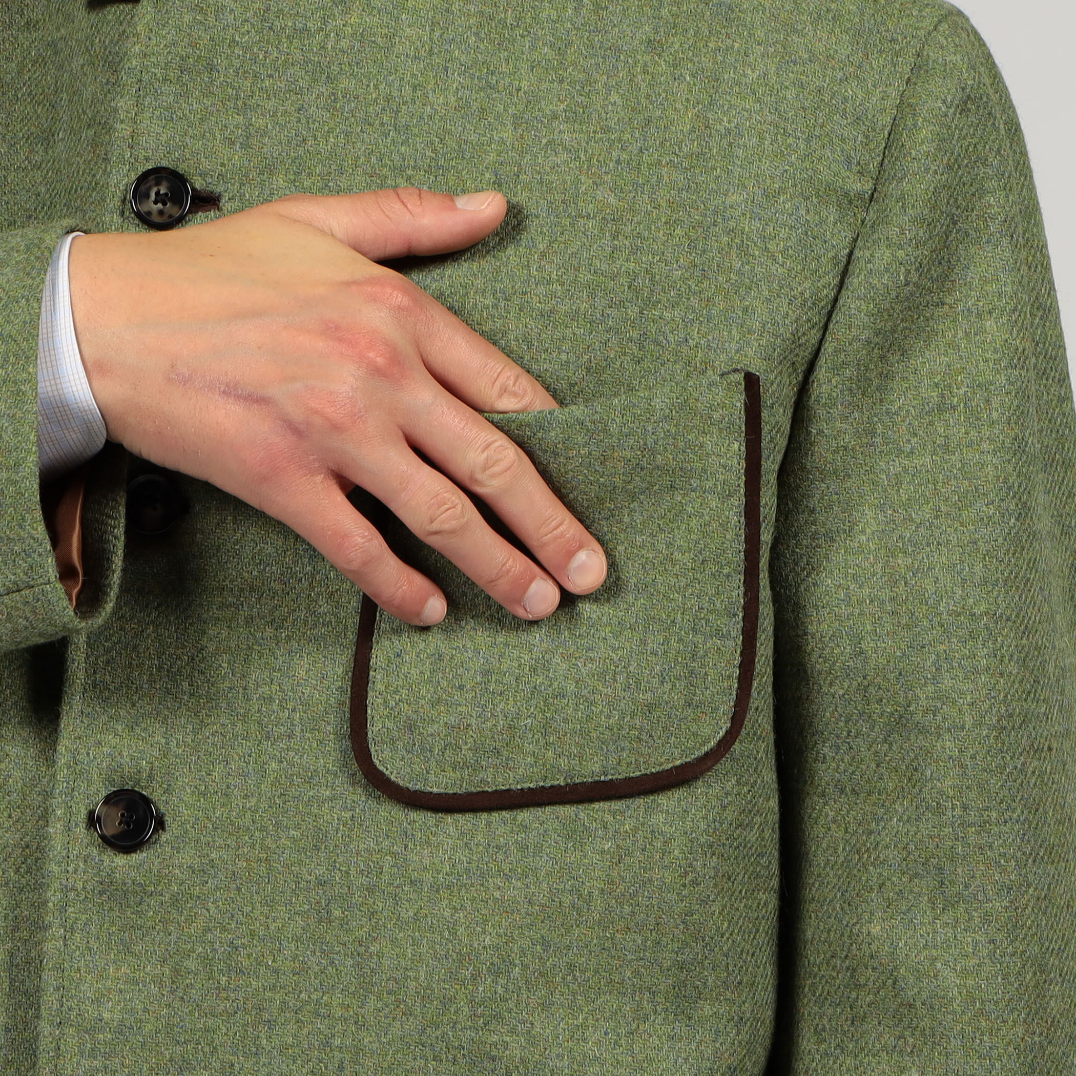 別注】CARUSO ウール フォレスティエールジャケット 別注】CARUSO ウール フォレスティエールジャケット